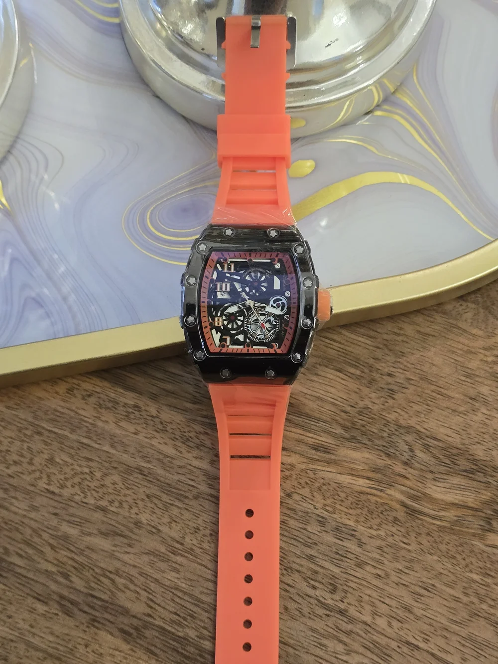 The Unbranded Brand striking orange